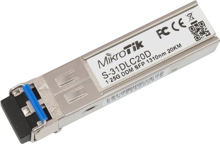 MikroTik S-85DLC05D 1.25G SFP SX-LC (MM) DDM 850nm 550m für RB260x, RB2011x, CCRx (MT S-85DLC05D)