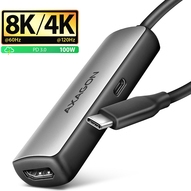 AXAGON RVC-HI8KPD USB-C -> HDMI 2.1 redukce adapter 8K/60Hz 4K/144Hz (RVC-HI8KPD)