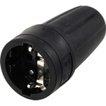 Sygonix SY-6618472 Schutzkontaktkupplung TPE 250 V/AC Schwarz (SY-6618472)