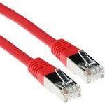 ACT Red 15 meter F/UTP CAT5E patch cable with RJ45 connectors. Cat5e f/utp lszh red 15.00m (IB7515)