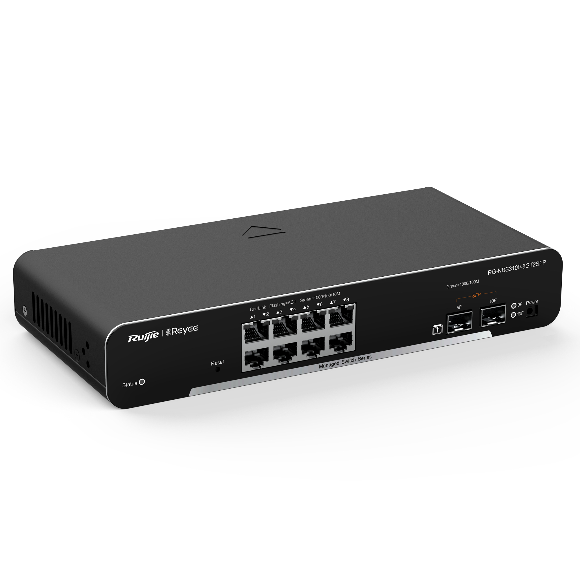 Reyee RG-NBS3100-8GT2SFP Layer 2 Cloud Managed Switch Schwarz