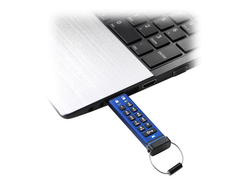iStorage datAshur Pro USB-Stick 4 GB USB 3.0 Blau
