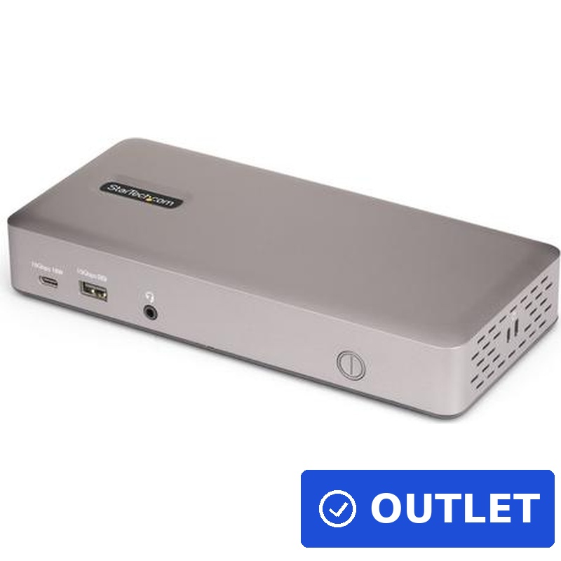 StarTech.com Triple-Monitor USB4 Docking Station, 4K 60Hz HDMI or DisplayPort, 100W Laptop Charging, 2.5GbE, USB-C Multi-Monitor Dock, Driverless (150UE-USB4DOCKTRIPLE) (geöffnet)