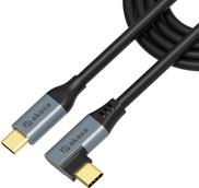Akasa Right Angle USB type-C 100W PD Charging Cable (AK-CBUB68-10BK)