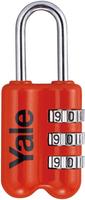 YALE YP2/23/128/1R Vorhängeschloss 23 mm Rot Zahlenschloss (YP2/23/128/1R)