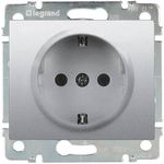 LEGR Galea Schuko-Steckdose Kombi 771363 mit erh. Ber.-sch. / soft aluminium 1 (771363)
