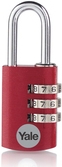 YALE YE3CB/38/131/1/CO Vorhängeschloss 38 mm Rot Zahlenschloss (YE3CB/38/131/1/CO)