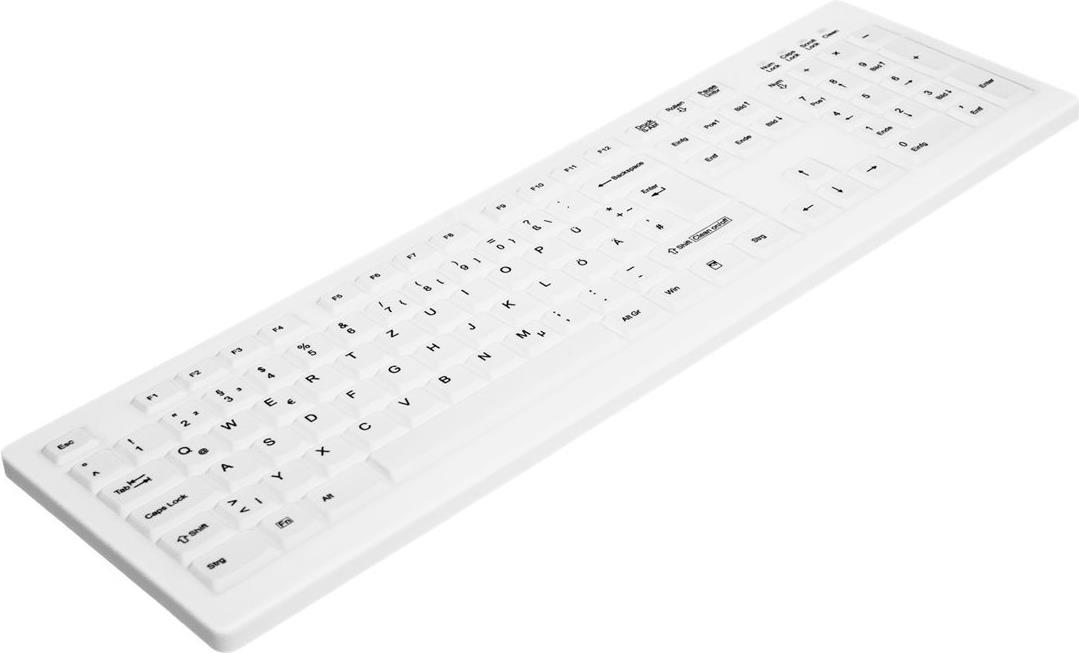 Active Key AK-C8100F-FUS Medizinische Tastatur Kabellos QWERTZ Deutsch Weiß