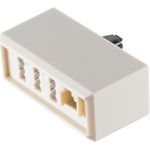 ShiverPeaks S/CONN maximum connectivity Adapter Modular Verbinder-TAE F-Stecker auf NFN und Western-Kupplung 6/4, Festadapter (71242-)