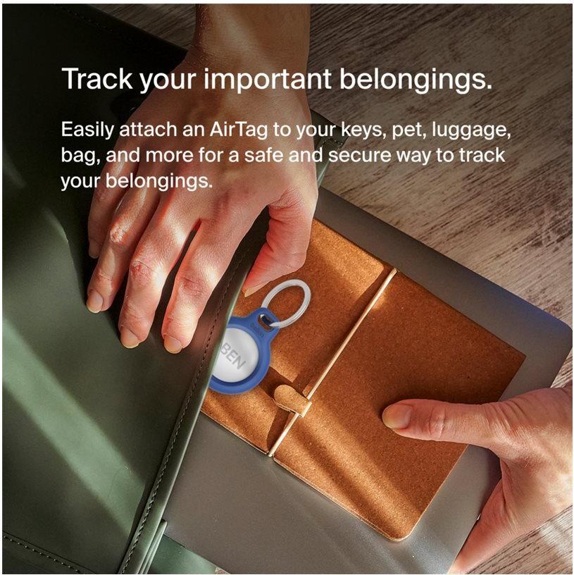 Belkin Secure Holder Schlüsselanhänger für Apple AirTag Blau