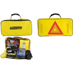 BRÜDER MANNESMANN KFZ-Werkzeug- & Pannentasche, in Tasche in neongelber Nylontasche mit Warndreieck auf der Rückseite, - 1 Stück (M01782)