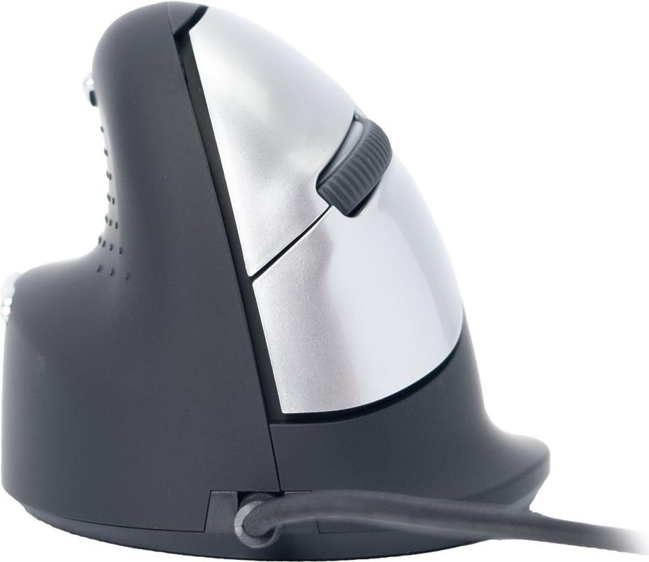 R-Go Tools Ergonomische Maus HE Break Medium Linkshänder USB Schwarz/Silber