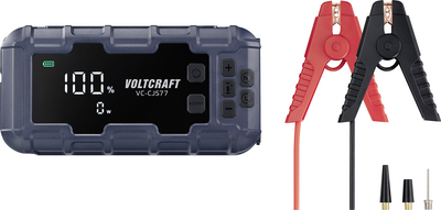 Voltcraft Schnellstartsystem VC-CJS77 VC-16533725 Starthilfestrom (12 V)=600 A USB-Steckdose 2x, Lade- und Aufbewahrung (VC-16533725)