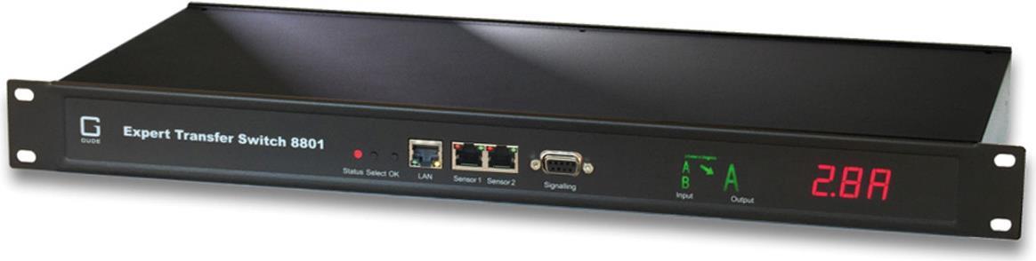 GUDE 8801-3 Expert Transfer Switch 16A 1x IEC C19, 6x IEC C13 (4xFuse), Netzwerk (8801-3)