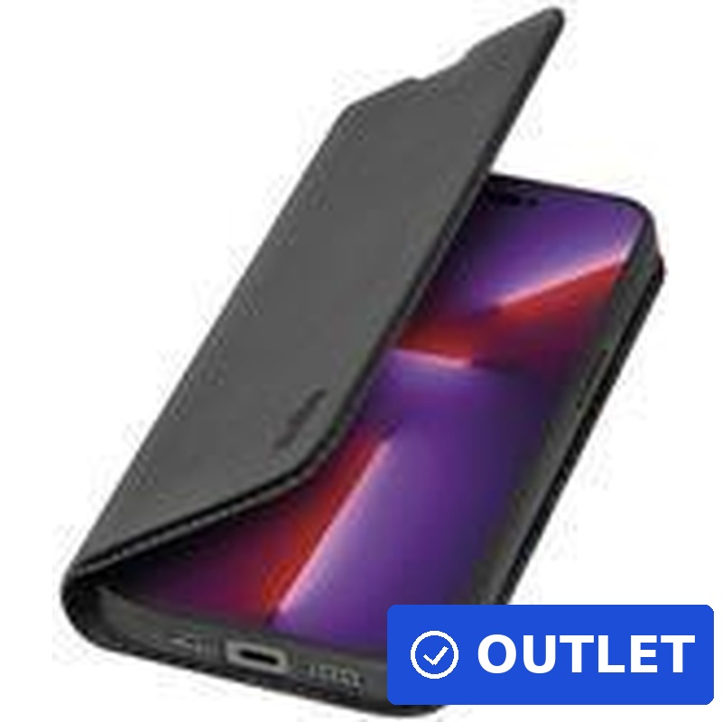 Bookcase Wallet Lite-Huelle für iPhone 14 Pro Max schwarz (TEBKLITEIP1467PK) (geöffnet)