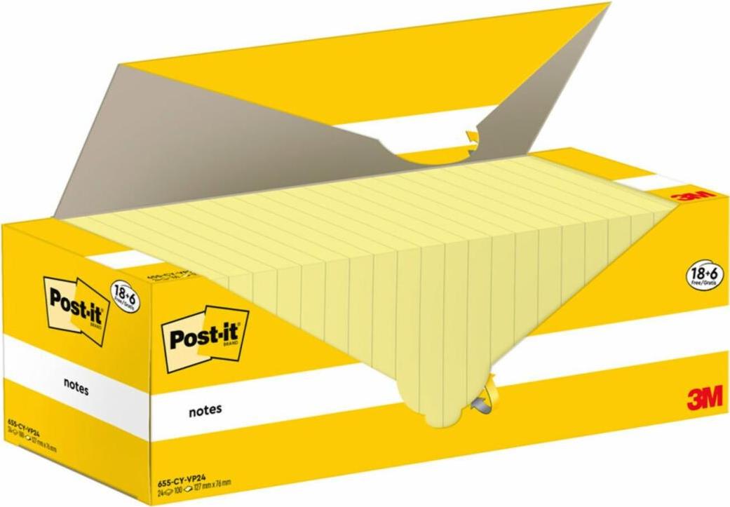 Post-It 3M  Haftnotizen (655-CY-VP24)