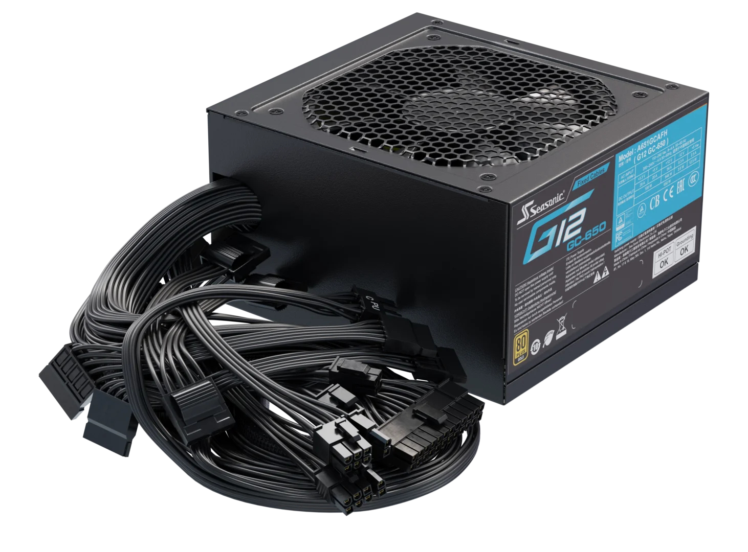 Seasonic G12 GC-650 650 W PC-Netzteil Schwarz