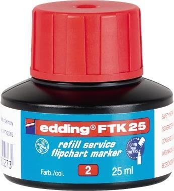 EDDING FTK25 rot Nachfülltusche mit Kapillarsystem (4-FTK25002)