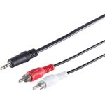 S/CONN maximum connectivity Klinke Cinch Kabel-Klinkenstecker 3,5mm Stereo auf 2 Cinchstecker 15,0m (30832-15)