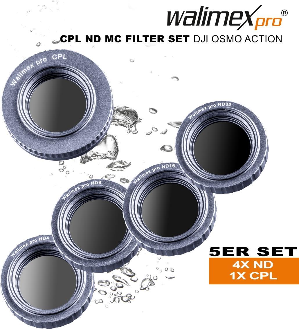 walimex pro Filter Set CPL/ND/MC für DJI OSMO Action (22840)