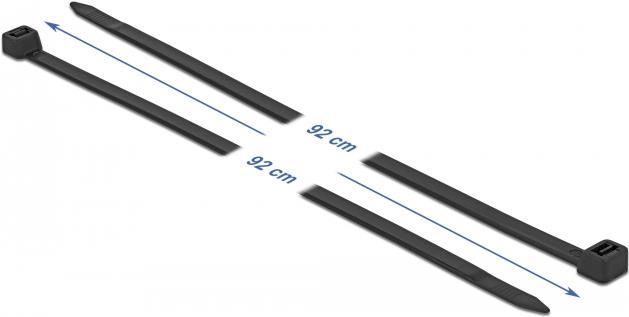 DELOCK - Kabelbinder - UV-resistant - 92cm - Schwarz (Packung mit 10) (19563)