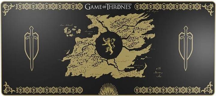 Lexip HBO Game of Thrones Lannister Edition Gaming-Mauspad XXL Schwarz/Gelb 90x40 cm (TSXLXMP0006)