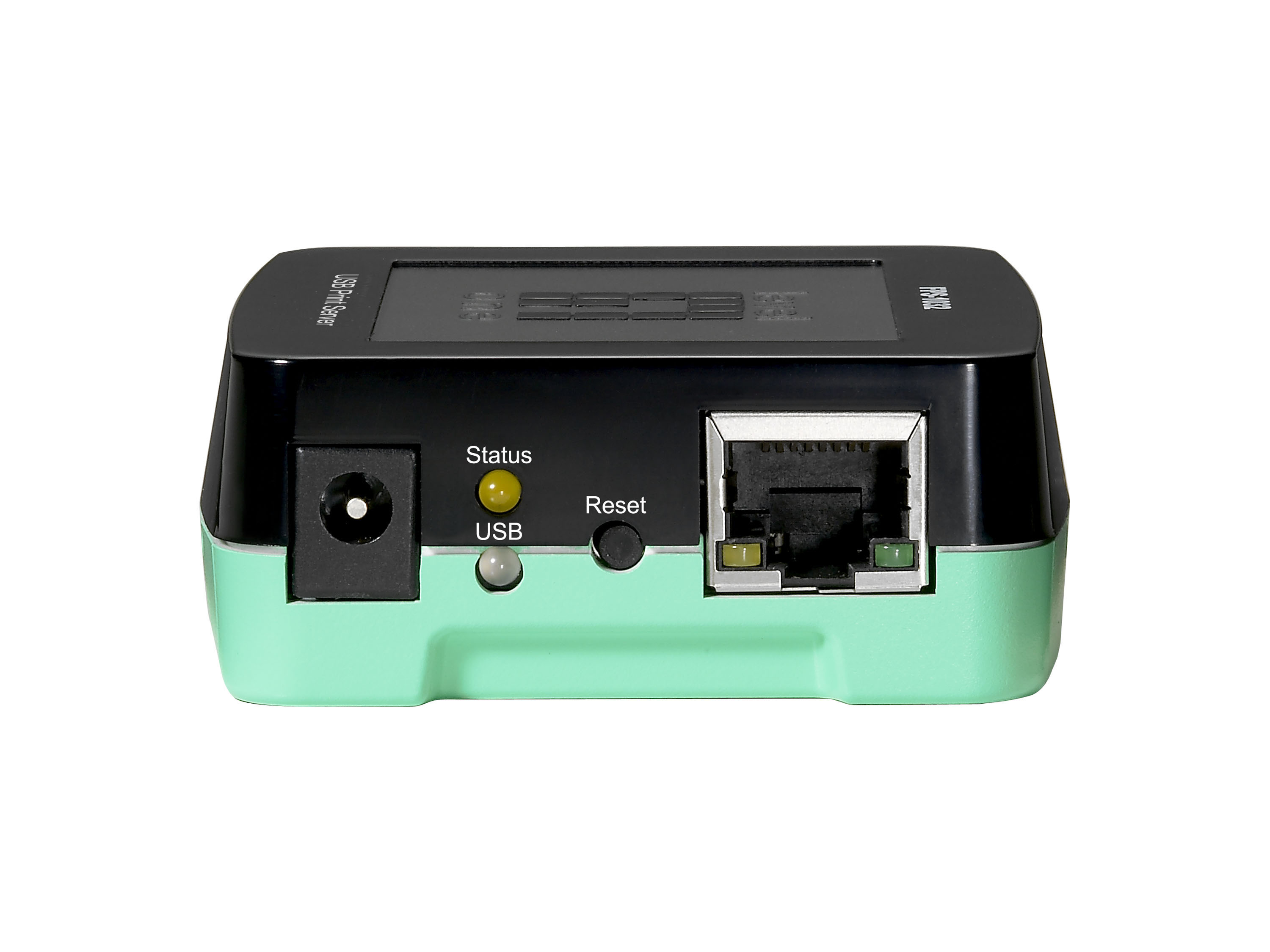 LevelOne FPS-1032 Druckserver USB 2.0 10/100 Ethernet Schwarz, Grün