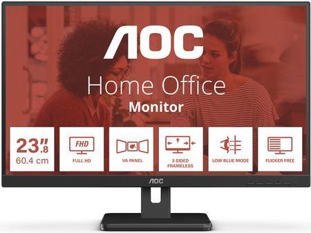 AOC 24E3UM 60,5 cm (23.8" ) 1920 x 1080 Pixel Full HD Schwarz (24E3UM)