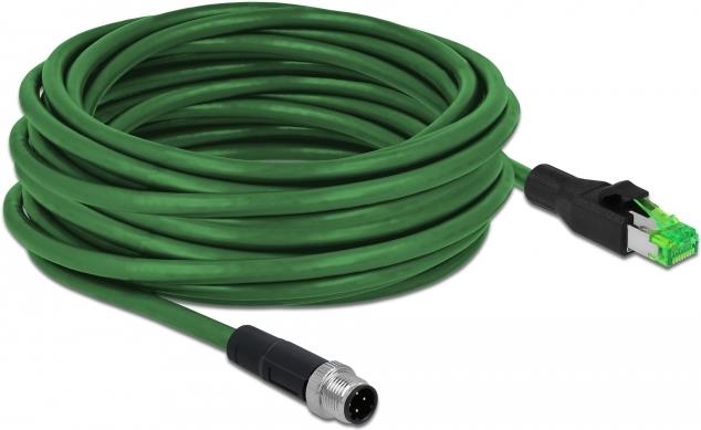 Delock Patch-Kabel M12 4-polig M bis RJ-45 M 87842