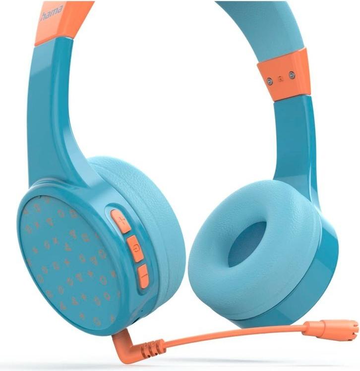Hama Teens Guard II On-Ear Bluetooth Kopfhörer Blau, Orange