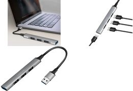 LogiLink USB Hub USB 3.0 4-Port Slim Aluminum Grey (UA0391)