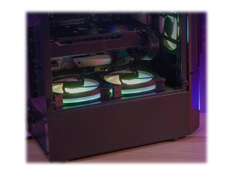 Aerocool Quantum v3 TG Mid Tower ATX Tempered Glass Schwarz