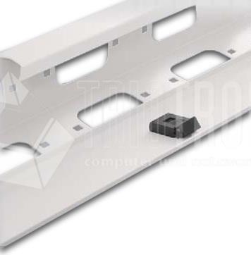 Wirewin 48,30cm (19") Vertikale Kabelführungsschienen, grau RAL7035 (VCO 47U)