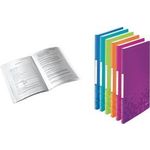 LEITZ Sichtbuch WOW, A4, PP, mit 40 Hüllen, blau-metallic laminierte Oberfläche, Oberflächenstruktur mit 3D-Prägung, - 1 Stück (4632-00-36)