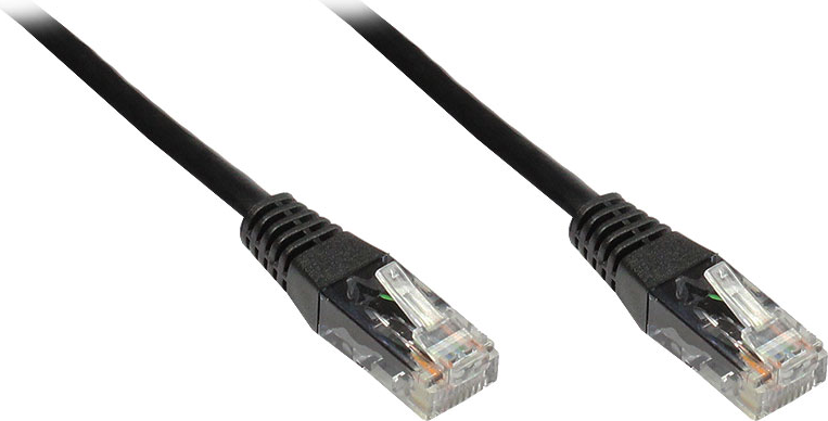 Patchkabel, Cat. 6, U/UTP, schwarz, 7m, Good Connections® (806U-070S)