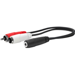 Vivolink PROMJFRCAM0.2 Audio-Kabel 0,2 m 3.5mm 2 x RCA Schwarz (PROMJFRCAM0.2)