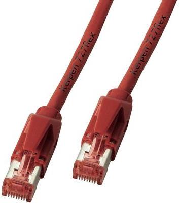 Hersteller: EFB Elektronik RJ45 Patchkabel S/FTP, Cat.6A, TM21, Leoni-Kerpen F6-90 S/F, 1,0m, rot Das in Europa gefertigte Cat.6A RJ45 Patchkabel gewährleistet sehr gute Eigenschaften für 10 Gigabit Ethernet Anwendungen. Zusammengesetzt ist das Patchkabel aus demCat.7 Rohkabel F6-90 S/F von Leoni-Kerpen und TM21 Steckern von Hirose.Querschnitt 4 x 2 x AWG27/7Montierte Knickschutztülle (K8210RT.1)