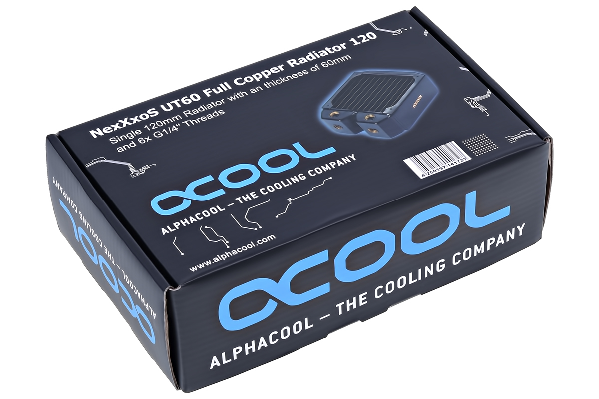 Alphacool NexXxoS UT60 Full Copper 120mm Radiator Schwarz