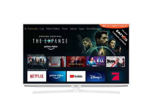Grundig 55GUW7170 ws Fire-TV Edition UHD Multituner Smart HDR Alexa [Energieklasse F] (USW000)