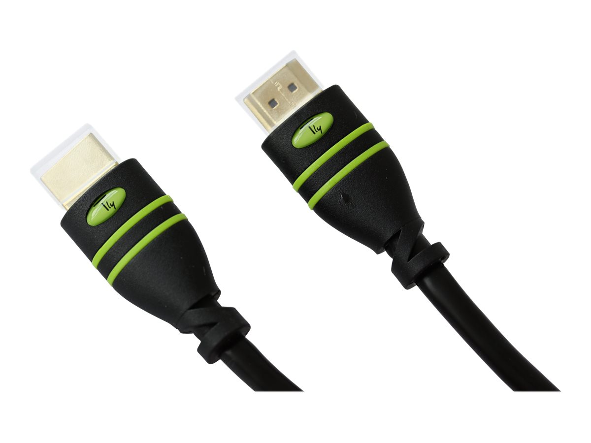 Techly ICOC HDMI-4-250 HDMI-Kabel High Speed mit Ethernet 25 m Schwarz