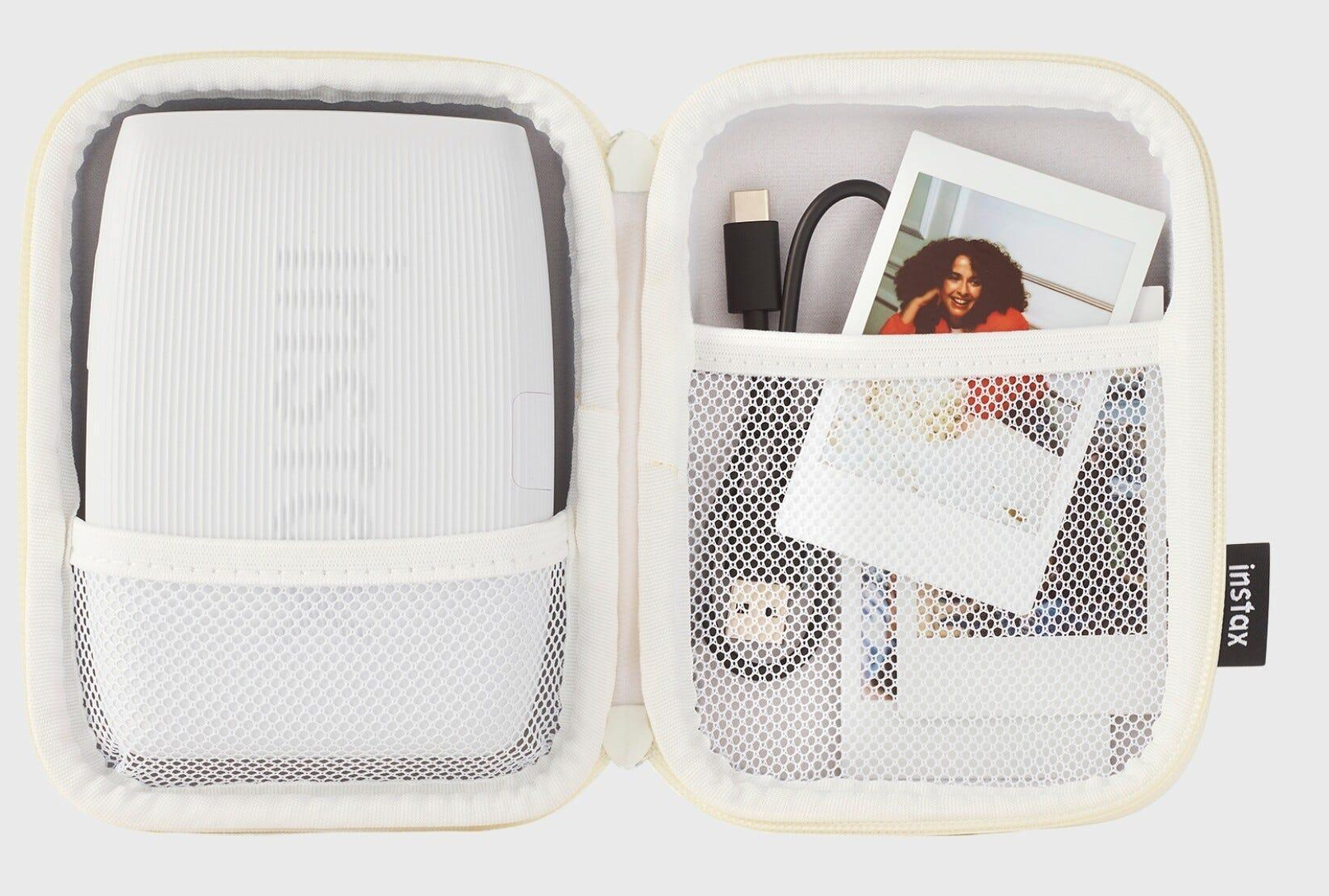 Fujifilm Instax Tasche für Instax mini Link 3 Clay White