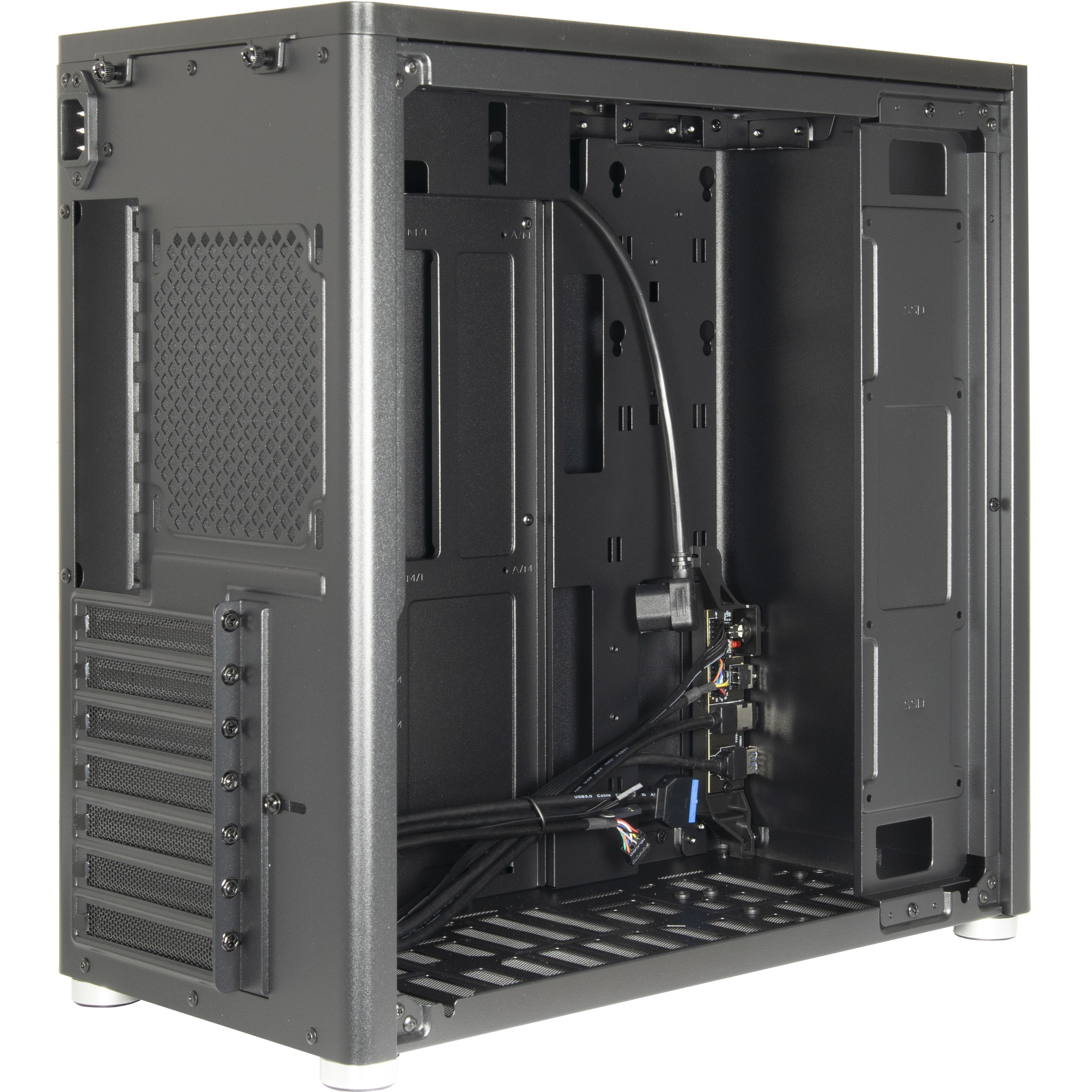 Inter-Tech X2 Duplex Pro Midi-Tower ATX Schwarz
