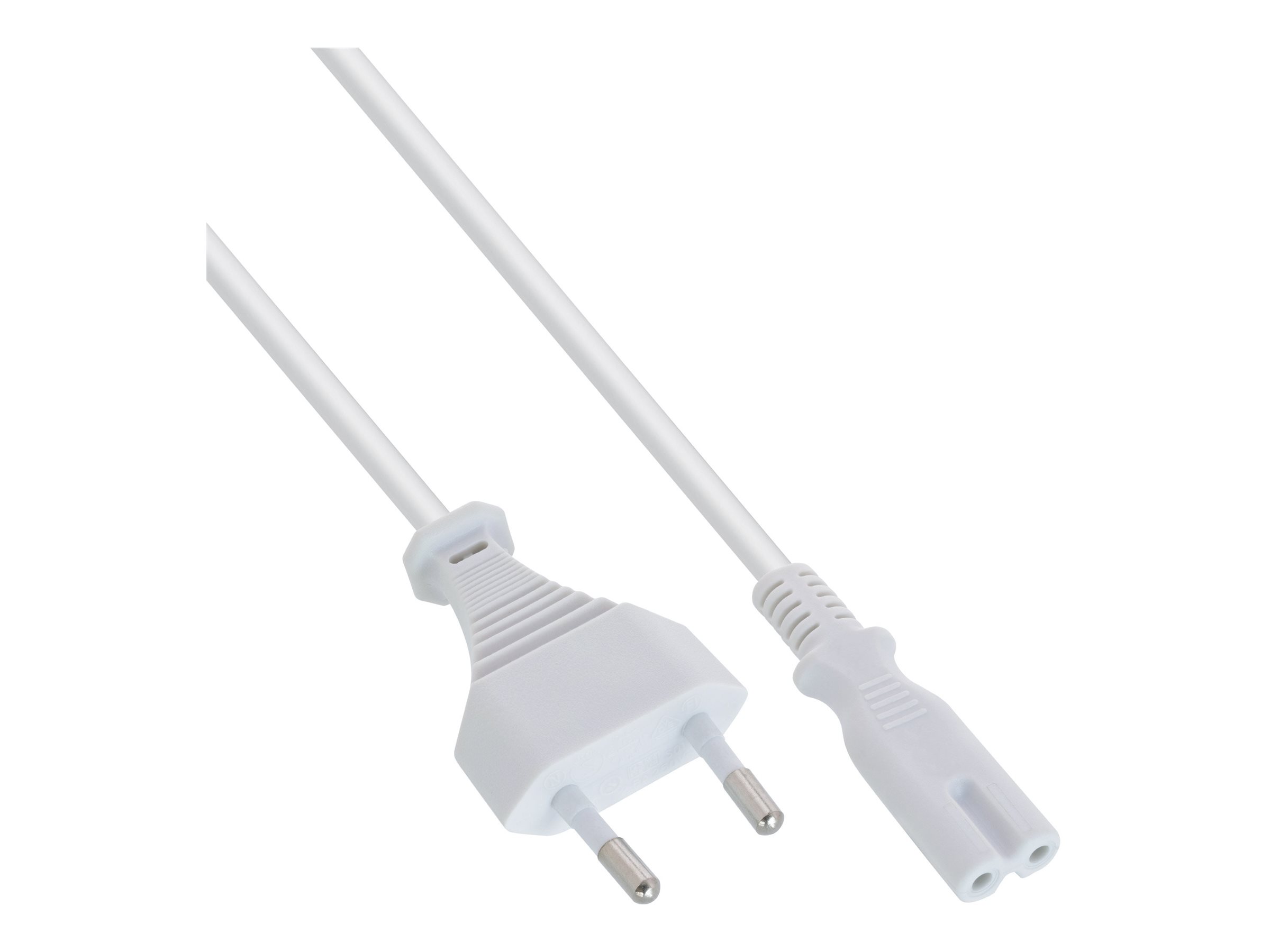 InLine Stromkabel Eurostecker auf IEC 60320 C7 1 m Weiß