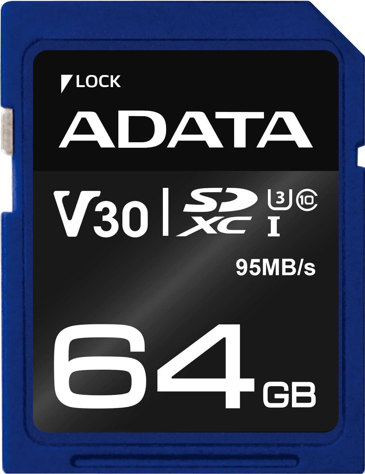 ADATA Premier Pro Flash-Speicherkarte (ASDX64GUI3V30S-R)