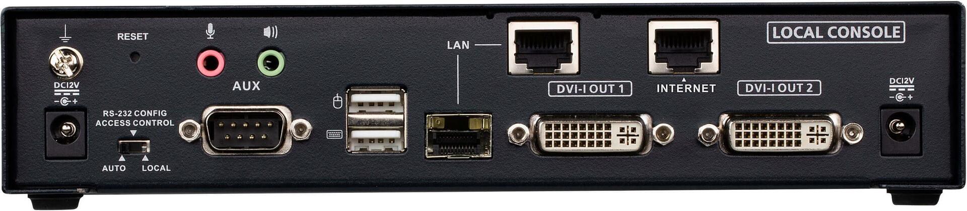 ATEN KE6940AIT DVI-I Dual Display KVM over IP Transmitter with Internet Access (KE6940AIT)