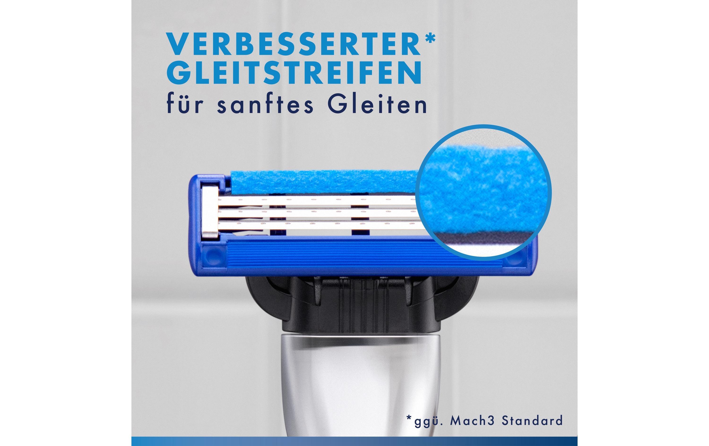 Gillette Mach3 Rasierklingen Mach3 Turbo 12 Stück Blau