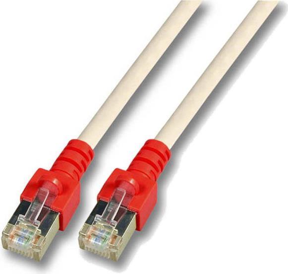 Hersteller: EFB Elektronik RJ45 Crossover Patchkabel SF/UTP, Cat.5e, CCA, 2m, grau (rote Tülle) (K5450.2)
