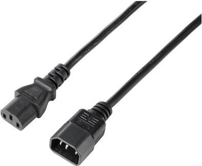 Sygonix SY-5243894 Kaltgeräte Kabel Verlängerung Schwarz 5.00 m (SY-5243894)