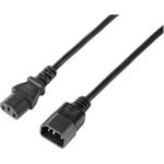 Sygonix SY-5243894 Kaltgeräte Kabel Verlängerung Schwarz 5.00 m (SY-5243894)