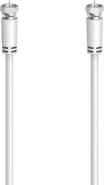 Hama Classic Line SAT-Anschlusskabel, F-Stecker - F-Stecker, 1,5 m, 90 dB, Weiß (00305059)